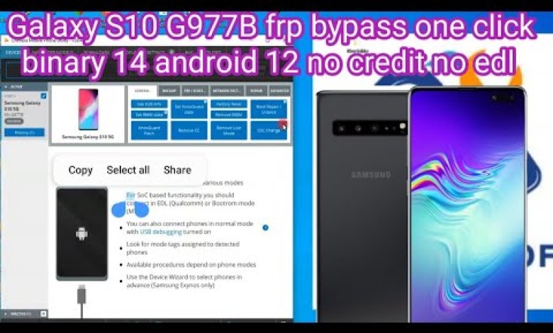 Galaxy S10 G977B frp bypass one click binary 14 android Galaxy S10 G977B frp bypass one click binary 14 android