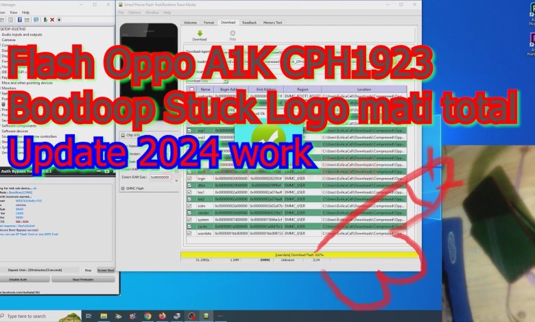 Tutorial Flash Oppo A1K CPH1923 SP FlashTool Work Tutorial Flash Oppo A1K CPH1923 SP FlashTool Work