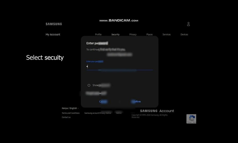 Samsung account login, Processing failed, Use Samsung account login, Processing failed, Use