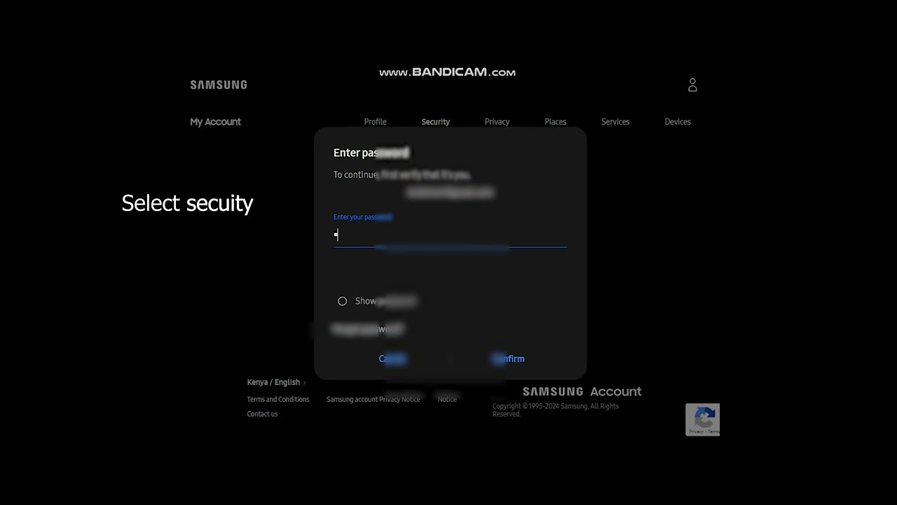 Samsung account login, Processing failed, Use Samsung account login, Processing failed, Use