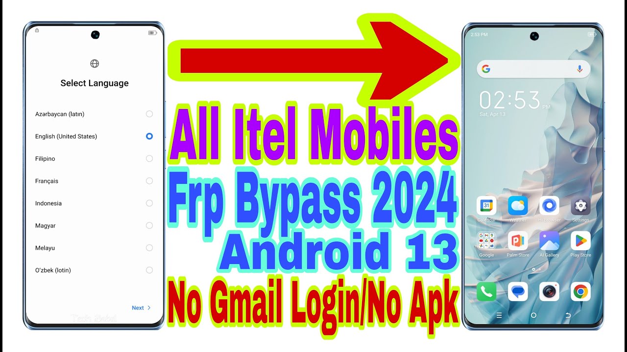 All Itel Androd 13 Frp Bypass | New Trick 2024 | No All Itel Androd 13 Frp Bypass | New Trick 2024 | No