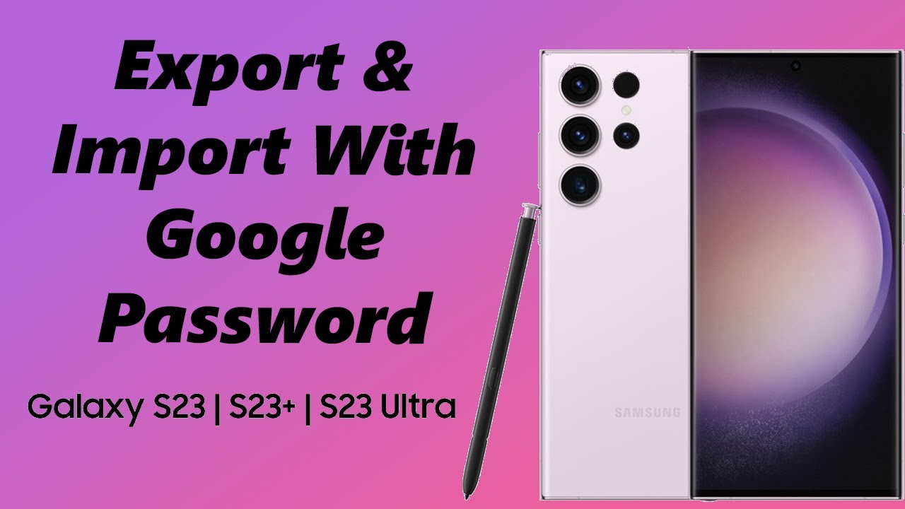 How To Import and Export Passwords Using Google How To Import and Export Passwords Using Google