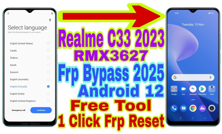 Uncover the Mystery of Realme C33 2023 (RMX3627) with Android 12/1 Click Frp Bypass Uncover the Mystery of Realme C33 2023 (RMX3627) with Android 12/1 Click Frp Bypass