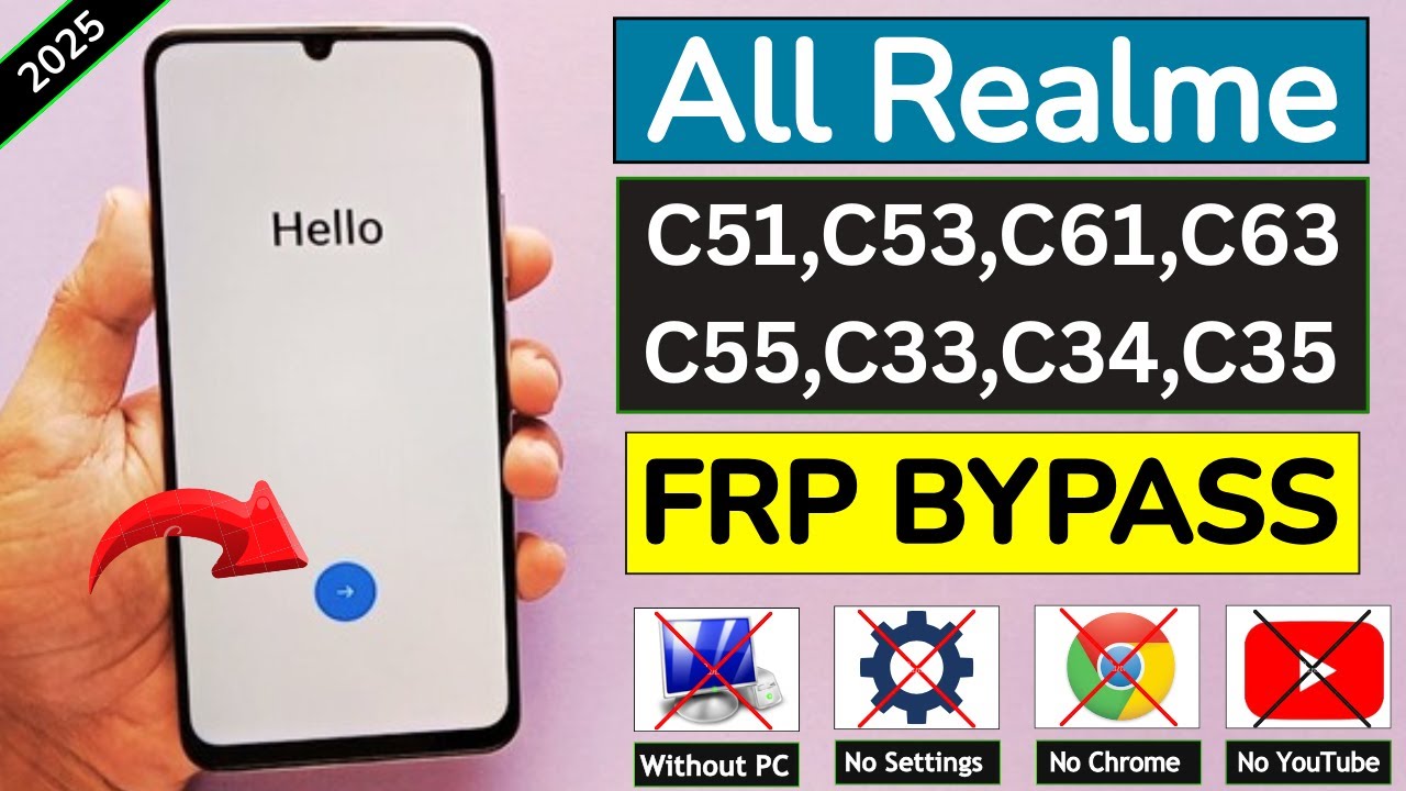 Unlocking Realme Secrets: How to Bypass Google FRP on C51, C53, C61, C63, C55, C34, C33, and C35! Unlocking Realme Secrets: How to Bypass Google FRP on C51, C53, C61, C63, C55, C34, C33, and C35!