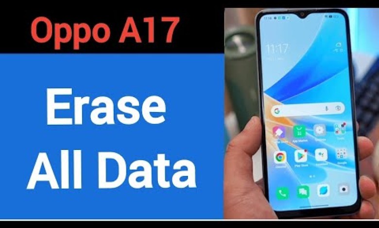 How to erase all data without frp lock, Oppo A17 How to erase all data without frp lock, Oppo A17