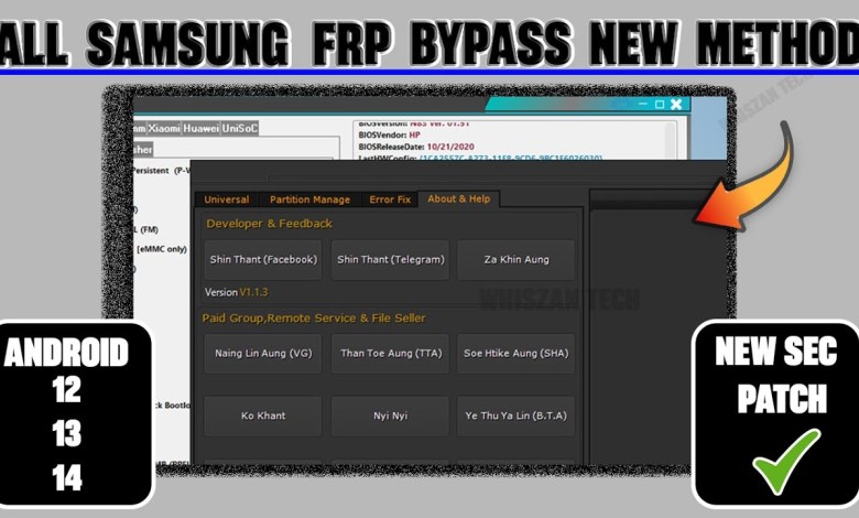 Introducing the latest innovative method for bypassing Samsung FRP with the All New Samsung FRP Bypass Tool! Unlock your device with ease and convenience. Introducing the latest innovative method for bypassing Samsung FRP with the All New Samsung FRP Bypass Tool! Unlock your device with ease and convenience.