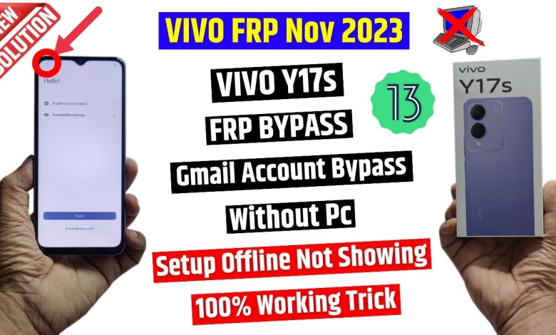 Vivo Y17s Frp Bypass | Vivo v2310 Frp Unlock Android 13 Vivo Y17s Frp Bypass | Vivo v2310 Frp Unlock Android 13