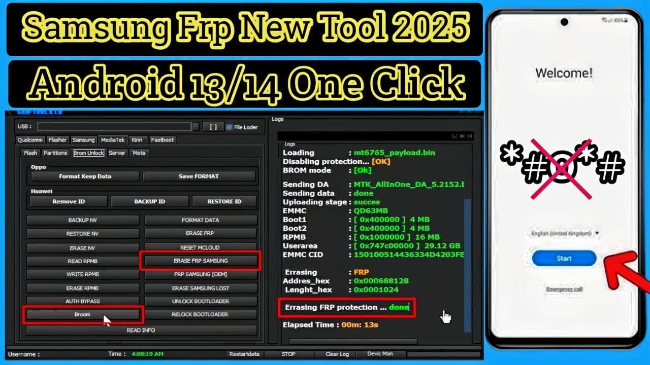 The Ultimate Samsung FRP Bypass Tool for 2025 – Remove FRP on All Samsung Devices! The Ultimate Samsung FRP Bypass Tool for 2025 – Remove FRP on All Samsung Devices!