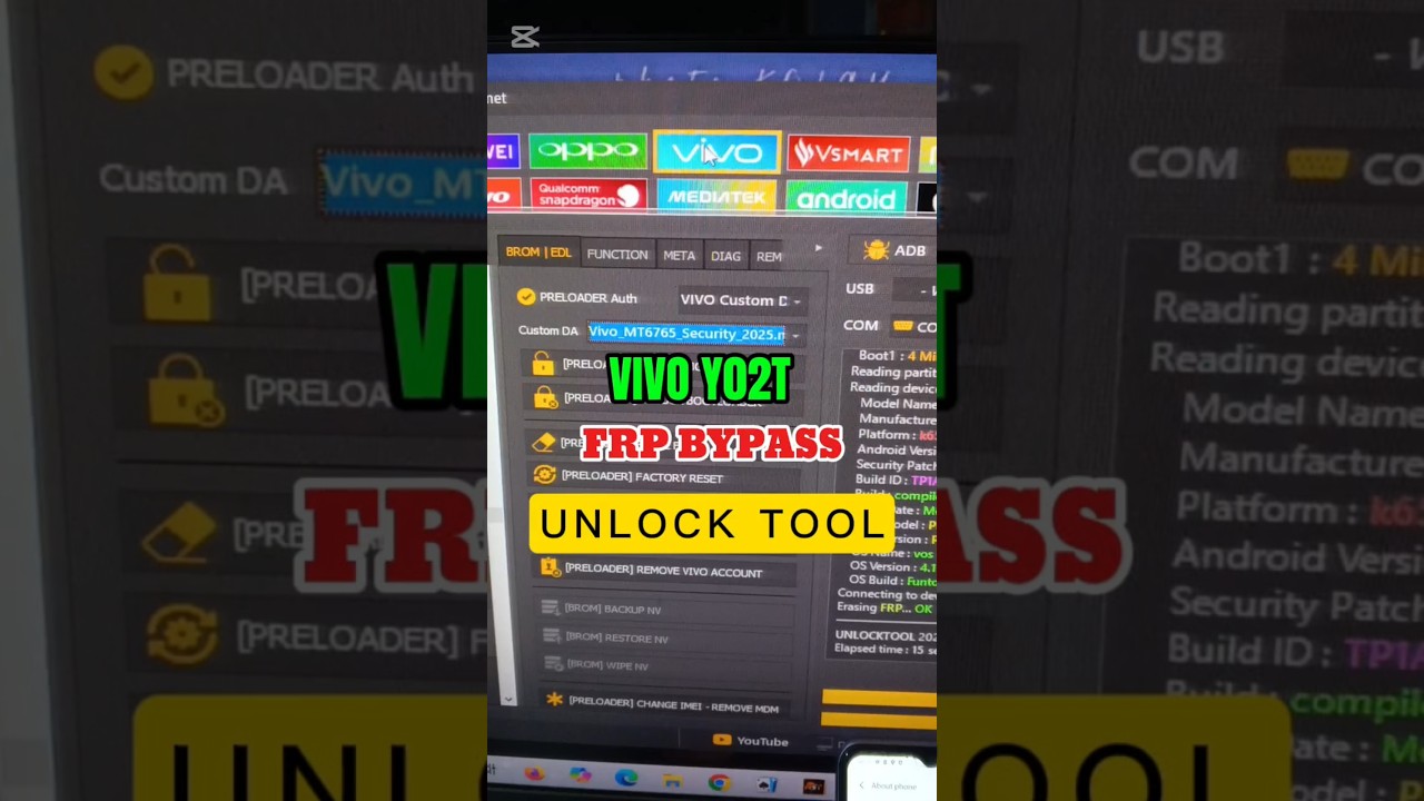 Unlocking Secrets: Discover the 100% Effective FRP Bypass Tool for Vivo Y02T (V2254)! Unlocking Secrets: Discover the 100% Effective FRP Bypass Tool for Vivo Y02T (V2254)!