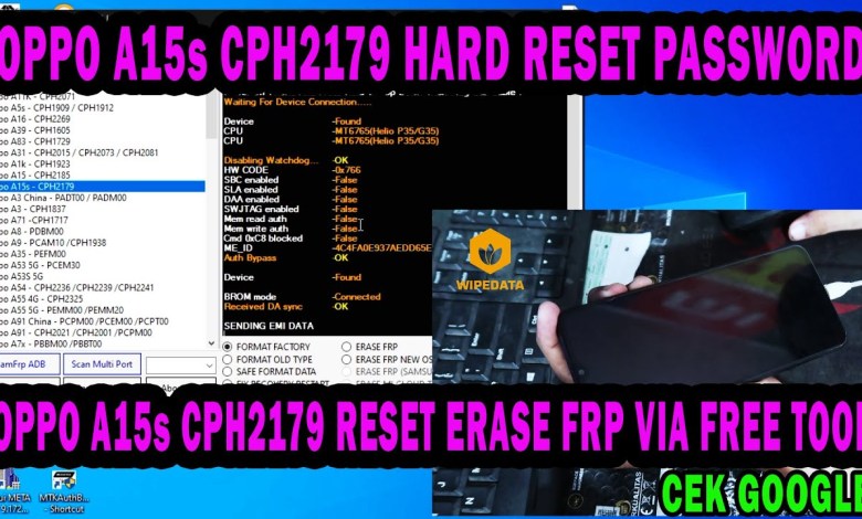 OPPO A15s CPH2179 HARD RESET PASSWORD AND ERASE FRP OPPO A15s CPH2179 HARD RESET PASSWORD AND ERASE FRP