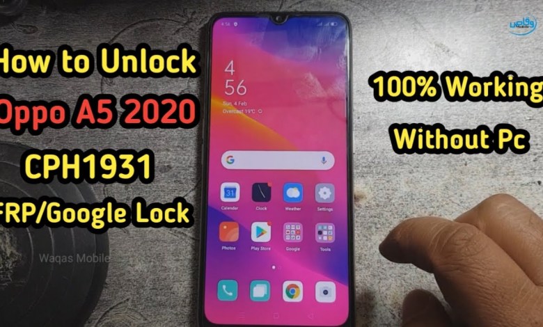 How to Unlock Oppo A5 2020 Cph1931 FRP/Google Lock How to Unlock Oppo A5 2020 Cph1931 FRP/Google Lock