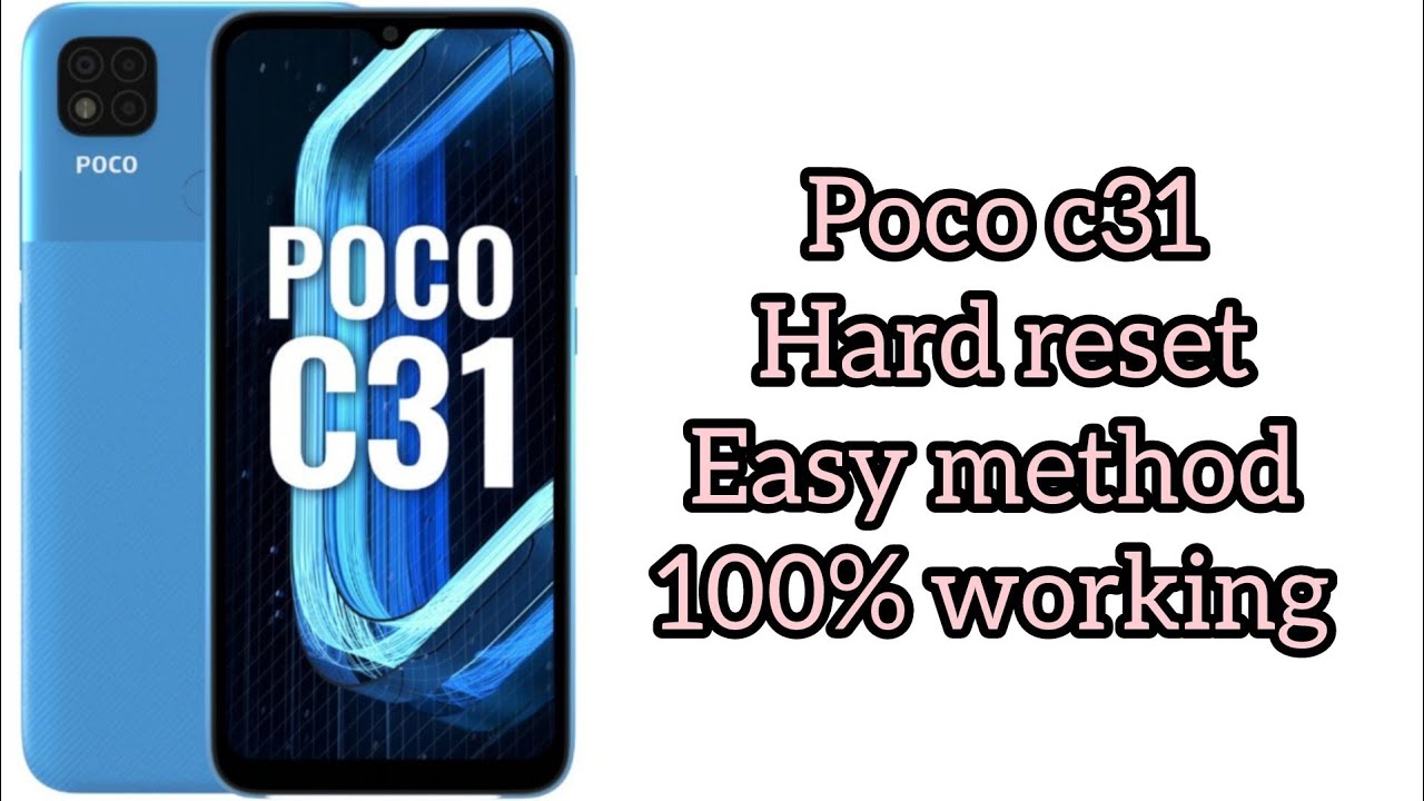 Poco C31 hard reset #Poco c31 hard reset simple Poco C31 hard reset #Poco c31 hard reset simple