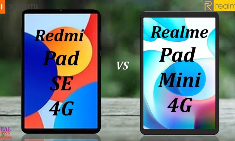 Xiaomi Redmi pad SE 4G vs Realme Pad Mini 4G Xiaomi Redmi pad SE 4G vs Realme Pad Mini 4G