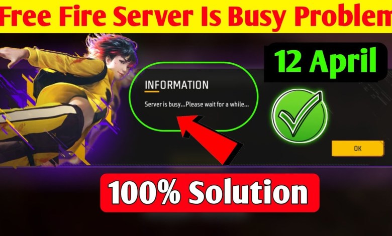 free fire server is busy Problem | free fire max server free fire server is busy Problem | free fire max server