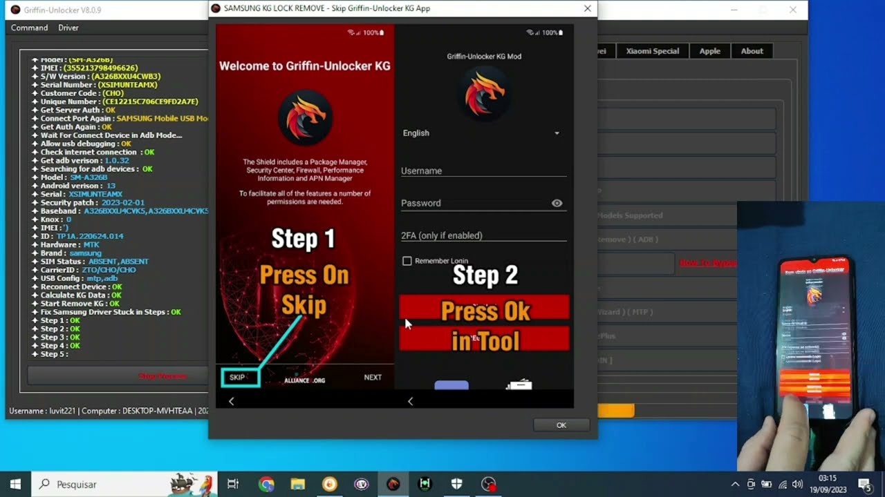 Desbloqueio MDM Samsung A32 5g Griffin Unlocker. Desbloqueio MDM Samsung A32 5g Griffin Unlocker.