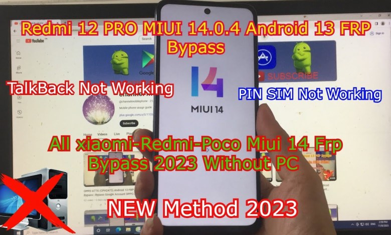 Redmi Note 12 Pro Android 13 FRP Bypass | Bypass Google Redmi Note 12 Pro Android 13 FRP Bypass | Bypass Google