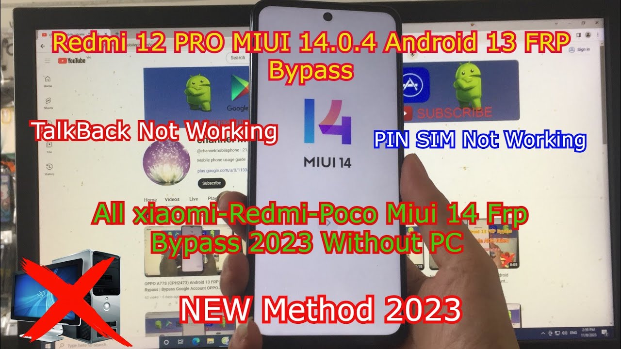 Redmi Note 12 Pro Android 13 FRP Bypass | Bypass Google Redmi Note 12 Pro Android 13 FRP Bypass | Bypass Google