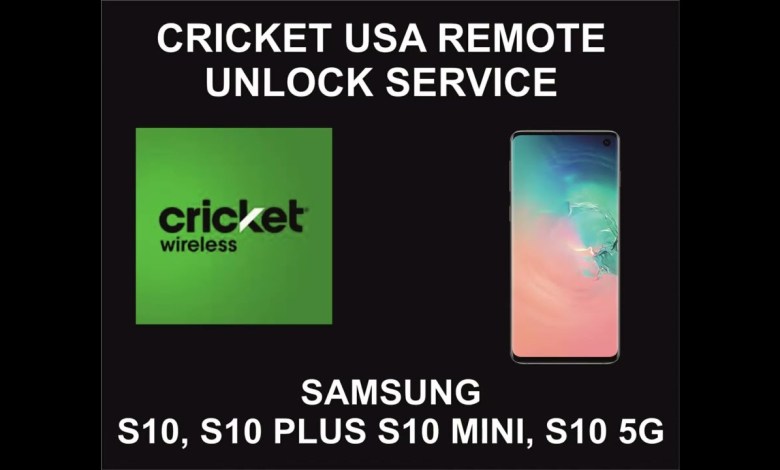 Cricket USA Remote Unlock Service, Samsung S10, S10 Cricket USA Remote Unlock Service, Samsung S10, S10
