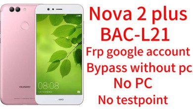 Huawei Model:BAC-L21 / Nova 2plus Google account (FRP) Huawei Model:BAC-L21 / Nova 2plus Google account (FRP)