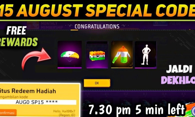 Free fire 15 August code||-para SAMSUNG Free fire 15 August code||-para SAMSUNG