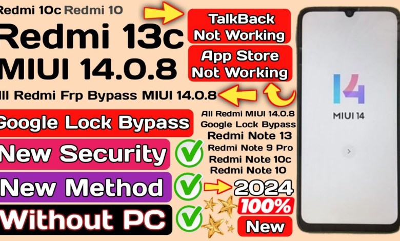 Redmi 13c Frp bypass MIUI 14 | Redmi Note 13 Frp bypass Redmi 13c Frp bypass MIUI 14 | Redmi Note 13 Frp bypass