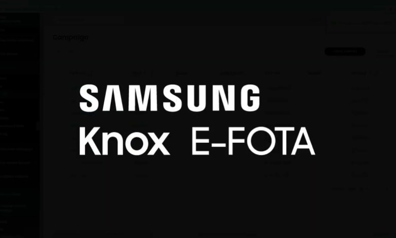 Knox EFOTA Console Demo Knox EFOTA Console Demo