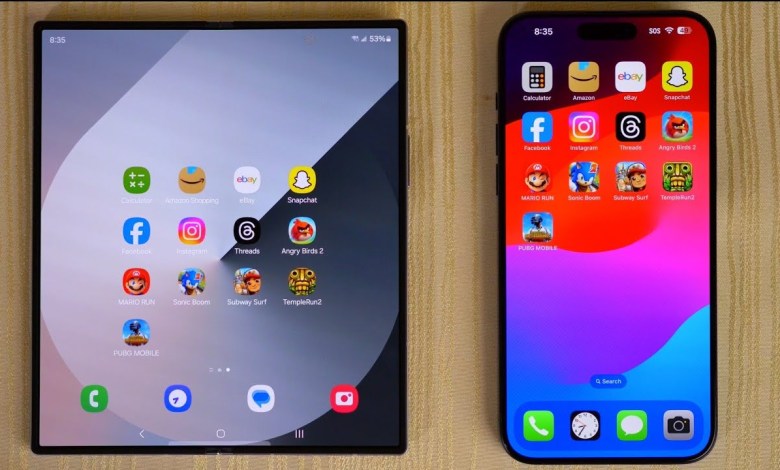 Samsung Galaxy Z Fold 6 vs iPhone 15 Pro Max – Samsung Galaxy Z Fold 6 vs iPhone 15 Pro Max –