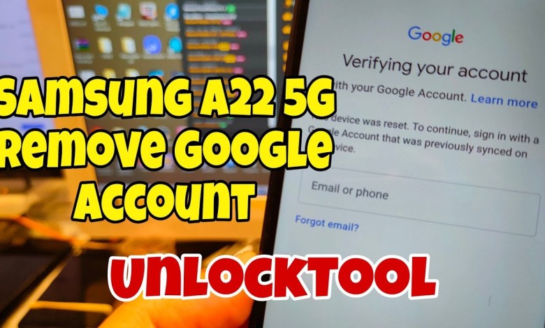 Samsung A22 5G (SM-A226B), Remove Google Account, Samsung A22 5G (SM-A226B), Remove Google Account,