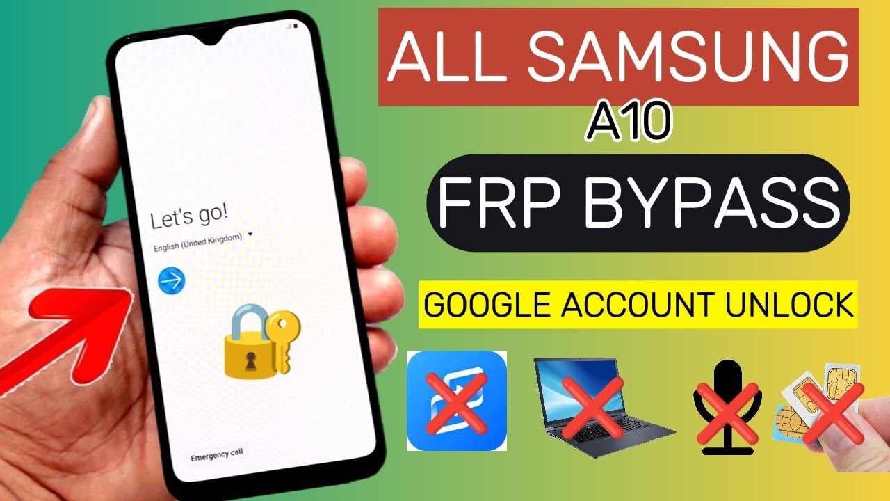 Unlock your Samsung A10 with this FRP Bypass method and Google Account unlock! Unlock your Samsung A10 with this FRP Bypass method and Google Account unlock!
