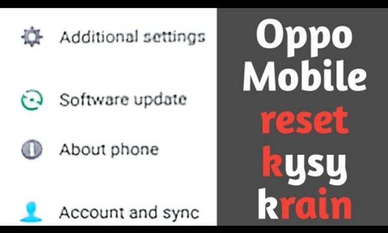 How to reset your Oppo Mobile in 2024/How to How to reset your Oppo Mobile in 2024/How to