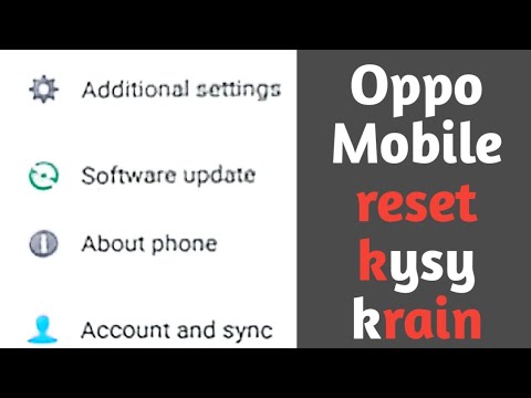 How to reset your Oppo Mobile in 2024/How to How to reset your Oppo Mobile in 2024/How to