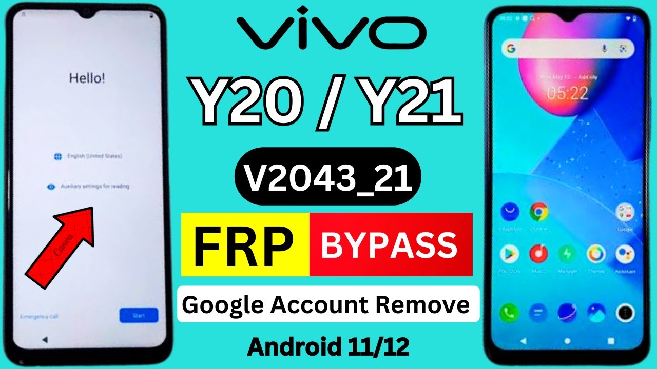 ViVO Y20/Y21 FRP Bypass Android 11,12 || ViVO ViVO Y20/Y21 FRP Bypass Android 11,12 || ViVO