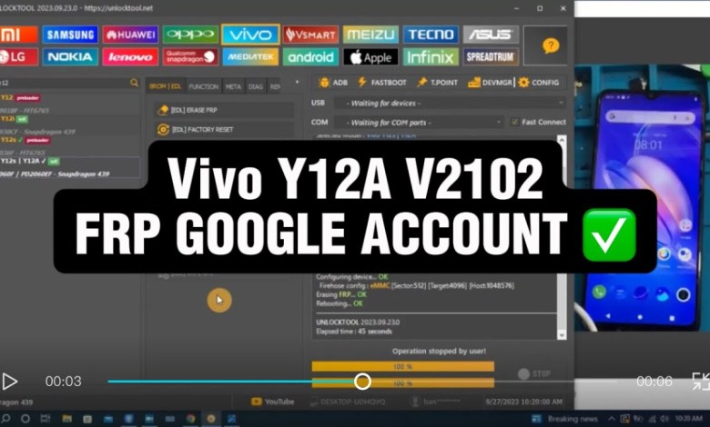 Vivo Y12A V2102 FRP GOOGLE ACCOUNT bypass with Vivo Y12A V2102 FRP GOOGLE ACCOUNT bypass with