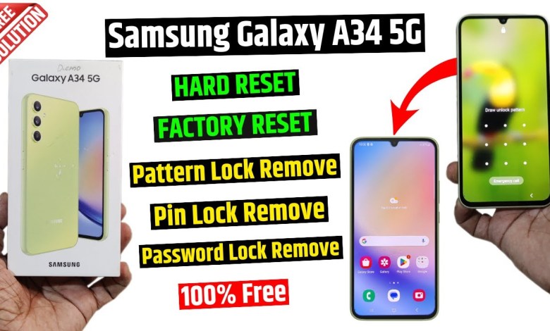 Samsung A34 5g Factory Reset | Samsung A34 5g Hard Samsung A34 5g Factory Reset | Samsung A34 5g Hard