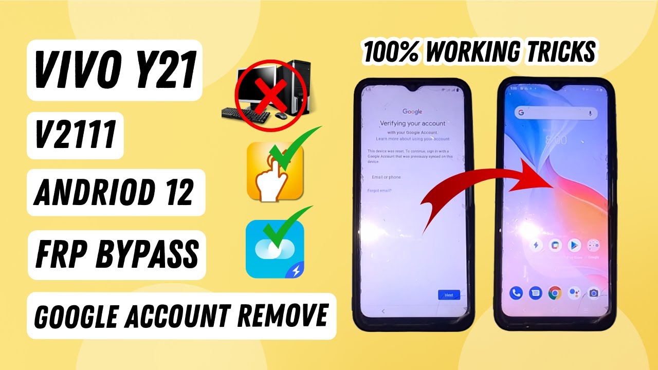 Vivo Y21 FRP Bypass Android 12 New Security | Vivo Vivo Y21 FRP Bypass Android 12 New Security | Vivo