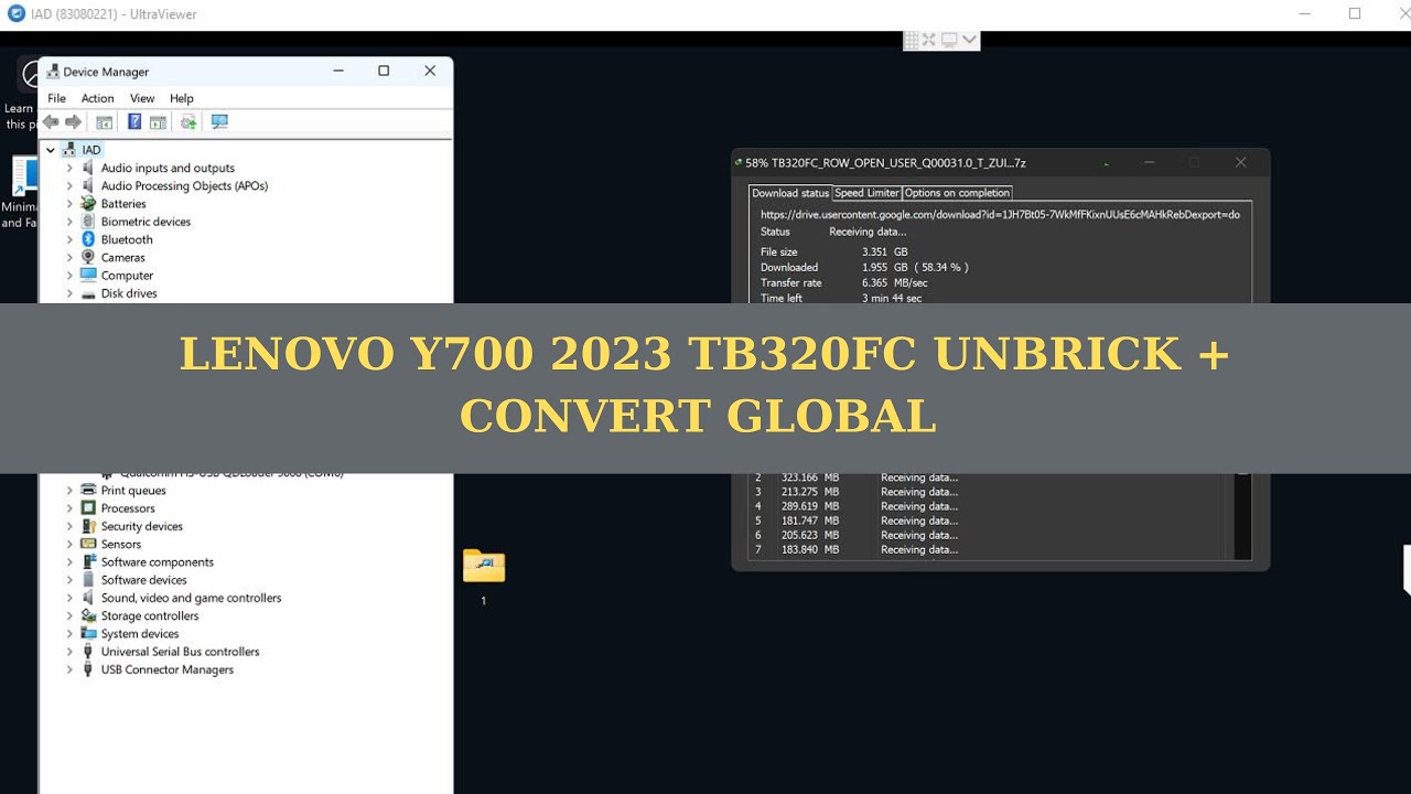 LENOVO Y700 2023 TB320FC UNBRICK + CONVERT GLOBAL LENOVO Y700 2023 TB320FC UNBRICK + CONVERT GLOBAL