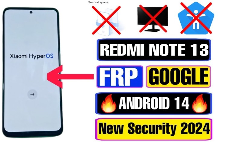 Redmi Note 13 FRP Bypass HyperOS Without PC | Xiaomi Redmi Note 13 FRP Bypass HyperOS Without PC | Xiaomi