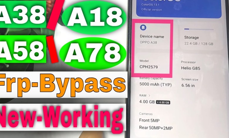 Oppo A38 (CPH 2579 ) Frp Bypass New | Oppo All Latest Oppo A38 (CPH 2579 ) Frp Bypass New | Oppo All Latest