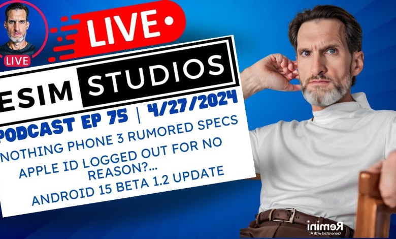 eSIM Studios Tech Podcast Livestream Ep 75 | Apple ID | eSIM Studios Tech Podcast Livestream Ep 75 | Apple ID |