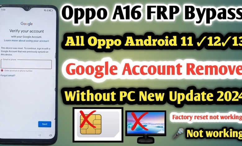 Oppo A16 FRP Bypass | New Trick 2024 | All Oppo Android Oppo A16 FRP Bypass | New Trick 2024 | All Oppo Android