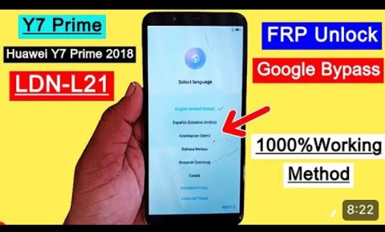 Huawei Y7 prime 2018 ||DNL-DL21|| FRP Bypass ||Google Huawei Y7 prime 2018 ||DNL-DL21|| FRP Bypass ||Google