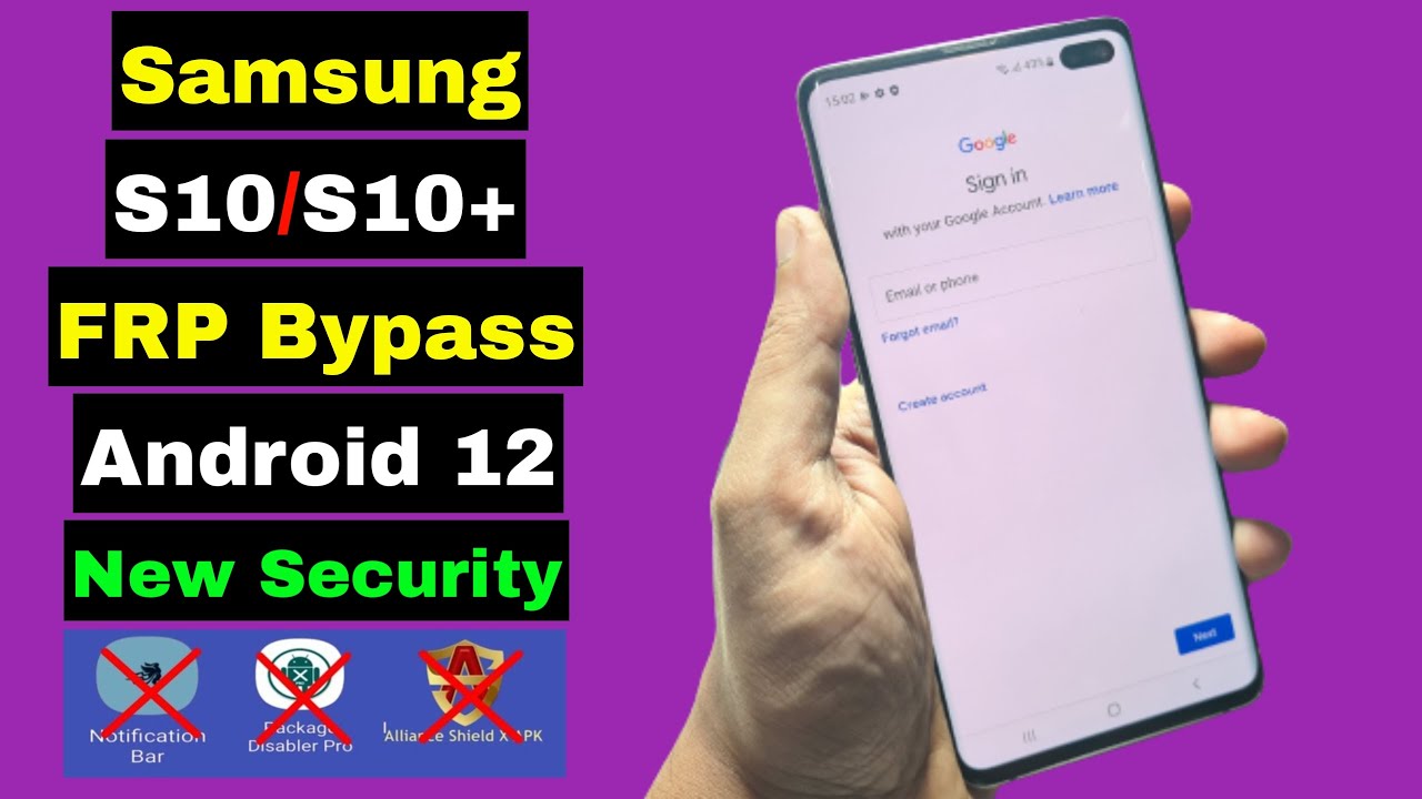 Samsung S10/S10+ Plus FRP Bypass New Security Samsung S10/S10+ Plus FRP Bypass New Security