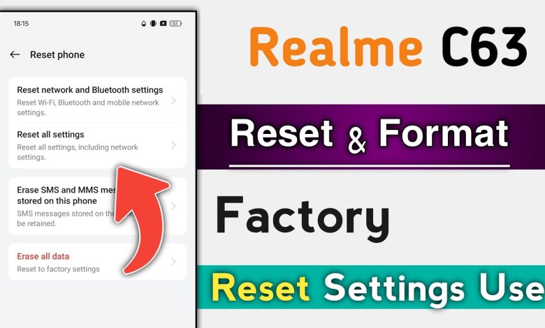 Realme C63 Format Setting Reset Settings Factory Realme C63 Format Setting Reset Settings Factory