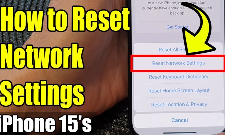 iPhone 15/15 Pro Max: How to Reset Network Settings iPhone 15/15 Pro Max: How to Reset Network Settings