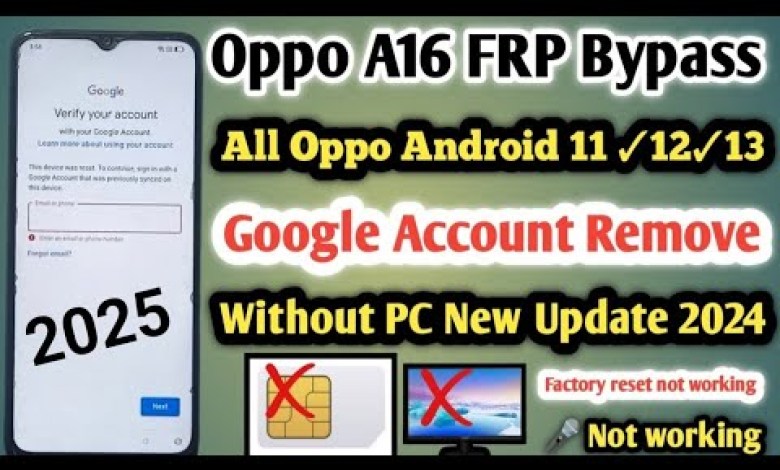 Unlocking Secrets: Bypass FRP on OPPO A16 – Remove Google Account Effortlessly! Unlocking Secrets: Bypass FRP on OPPO A16 – Remove Google Account Effortlessly!