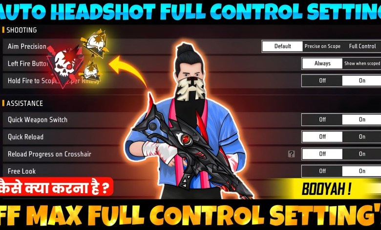 Free Fire Control Setting Full Details | Pro Player Free Fire Control Setting Full Details | Pro Player