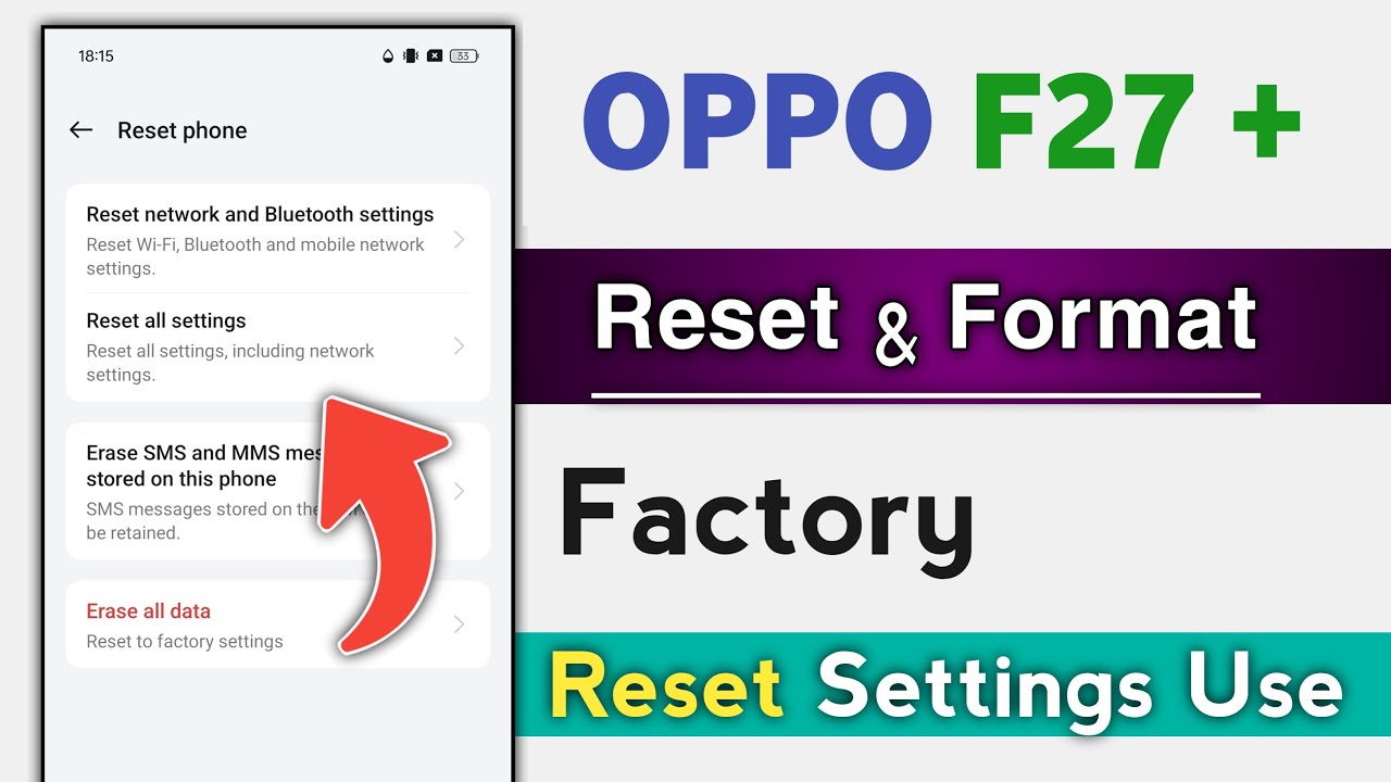 OPPO F27 Series Reset Setting ! Factory Reset ! Format OPPO F27 Series Reset Setting ! Factory Reset ! Format