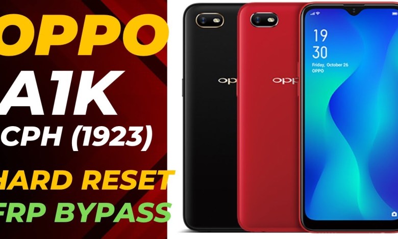 oppo A1k/cph1923 hard reset/ google account remove /frp oppo A1k/cph1923 hard reset/ google account remove /frp