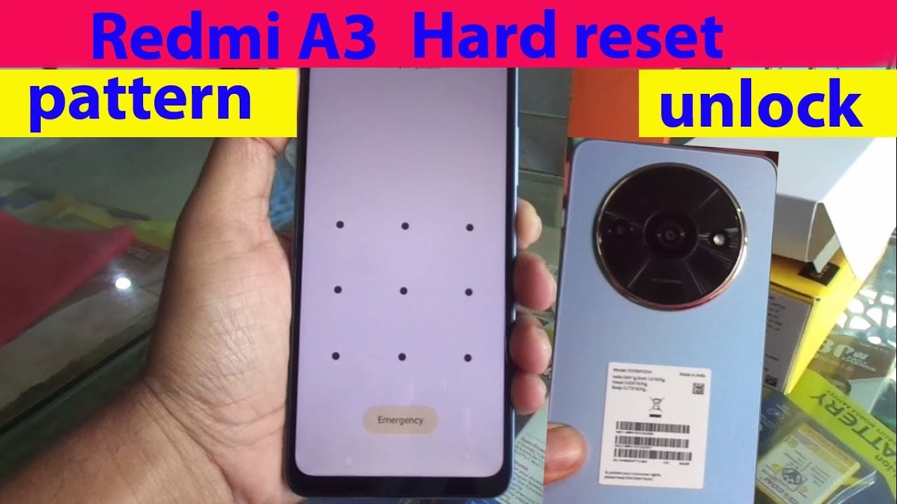 Redmi A3 Pattern lock remove and hard reset 2024. Redmi A3 Pattern lock remove and hard reset 2024.