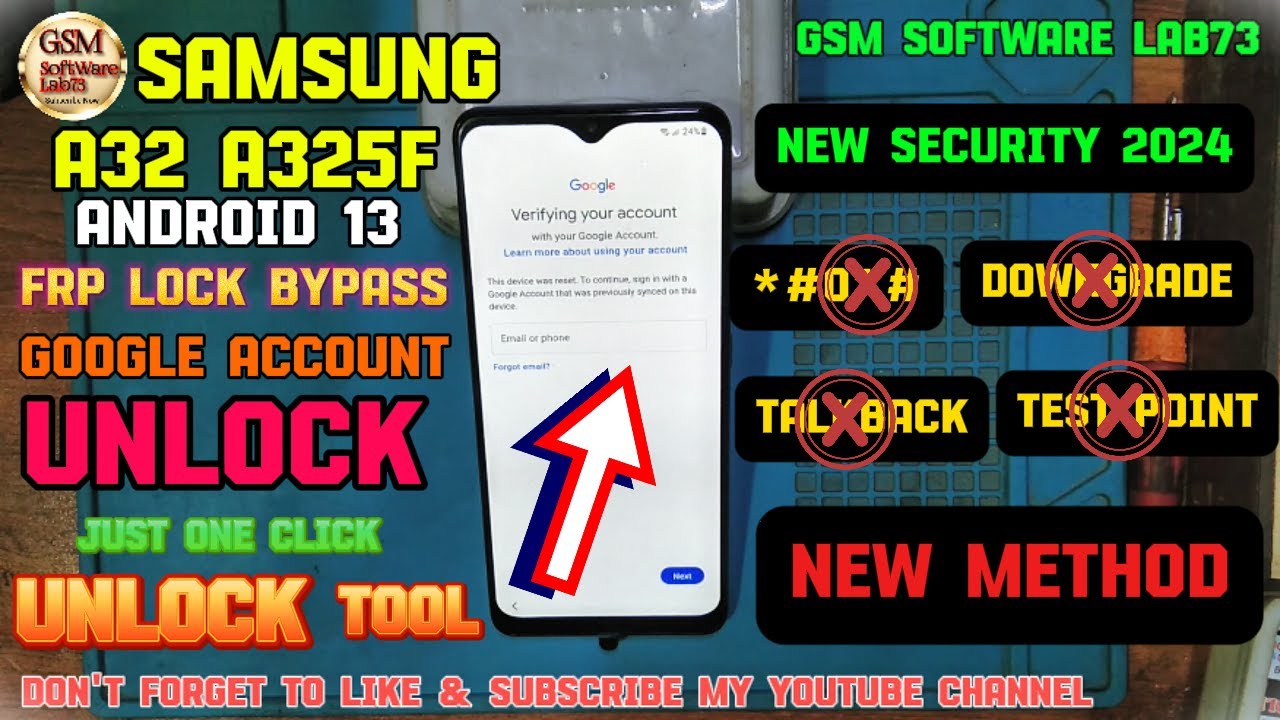 Discover the latest method to bypass FRP on Samsung A32 and unlock the device with ease! Discover the latest method to bypass FRP on Samsung A32 and unlock the device with ease!